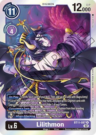 Lilithmon (BT11-087) - Dimensional Phase Foil - Premium Digimon Single from Bandai - Just $0.25! Shop now at Game Crave Tournament Store