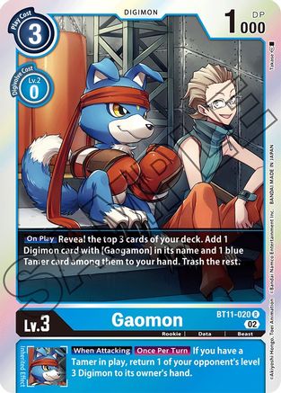 Gaomon (BT11-020) - Dimensional Phase Foil - Premium Digimon Single from Bandai - Just $0.08! Shop now at Game Crave Tournament Store