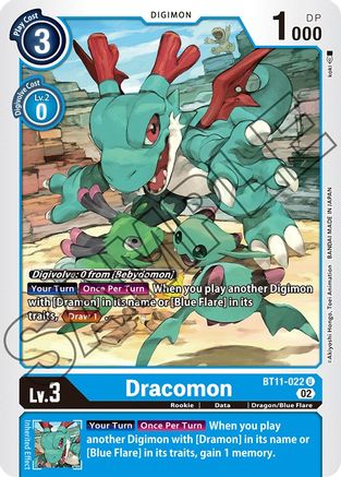 Dracomon (BT11-022) - Dimensional Phase - Premium Digimon Single from Bandai - Just $0.08! Shop now at Game Crave Tournament Store