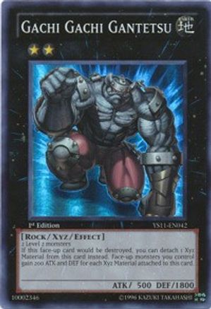 Gachi Gachi Gantetsu (YS11-EN042) - Starter Deck: Dawn of the Xyz 1st Edition - Premium Yugioh Single from Konami - Just $0.60! Shop now at Game Crave Tournament Store