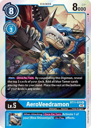 AeroVeedramon (BT11-029) - Dimensional Phase Foil - Premium Digimon Single from Bandai - Just $0.91! Shop now at Game Crave Tournament Store