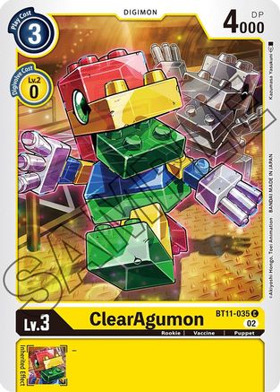ClearAgumon (BT11-035) - Dimensional Phase - Premium Digimon Single from Bandai - Just $0.25! Shop now at Game Crave Tournament Store