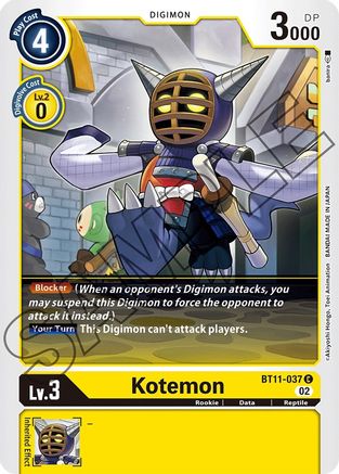 Kotemon (BT11-037) - Dimensional Phase - Premium Digimon Single from Bandai - Just $0.08! Shop now at Game Crave Tournament Store
