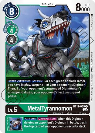 MetalTyrannomon (BT11-055) - Dimensional Phase - Premium Digimon Single from Bandai - Just $0.08! Shop now at Game Crave Tournament Store