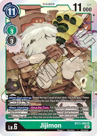 Jijimon (BT11-056) - Dimensional Phase Foil - Premium Digimon Single from Bandai - Just $0.08! Shop now at Game Crave Tournament Store