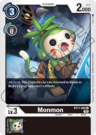 Monmon (BT11-060) - Dimensional Phase Foil - Premium Digimon Single from Bandai - Just $0.25! Shop now at Game Crave Tournament Store