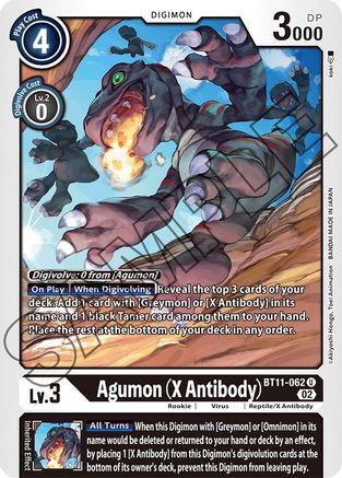 Agumon (X Antibody) (BT11-062) - Dimensional Phase - Premium Digimon Single from Bandai - Just $0.27! Shop now at Game Crave Tournament Store