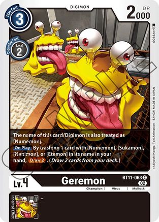 Geremon (BT11-063) - Dimensional Phase - Premium Digimon Single from Bandai - Just $0.25! Shop now at Game Crave Tournament Store