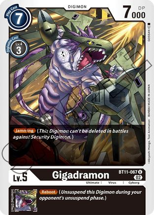 Gigadramon (BT11-067) - Dimensional Phase - Premium Digimon Single from Bandai - Just $0.08! Shop now at Game Crave Tournament Store