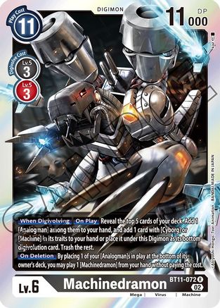 Machinedramon (BT11-072) - Dimensional Phase Foil - Premium Digimon Single from Bandai - Just $0.14! Shop now at Game Crave Tournament Store