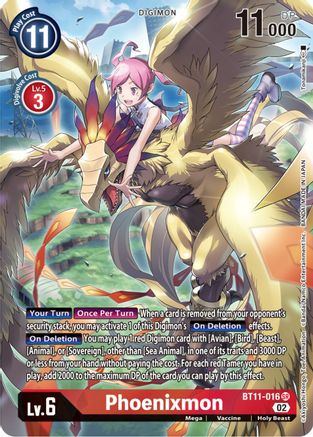 Phoenixmon (Alternate Art) (BT11-016) - Dimensional Phase Foil - Premium Digimon Single from Bandai - Just $1.99! Shop now at Game Crave Tournament Store