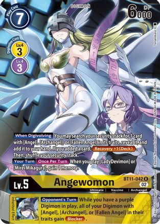 Angewomon (Alternate Art) (BT11-042) - Dimensional Phase Foil - Premium Digimon Single from Bandai - Just $16.43! Shop now at Game Crave Tournament Store