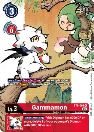 Gammamon (Digimon Illustration Competition Pack) (BT8-008) - Dimensional Phase - Premium Digimon Single from Bandai - Just $0.12! Shop now at Game Crave Tournament Store