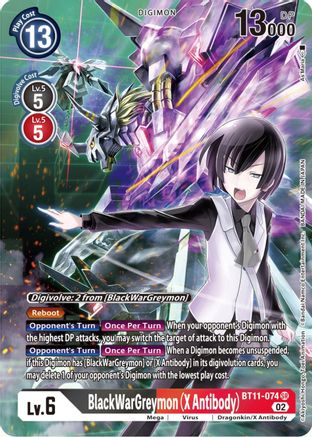 BlackWarGreymon (X Antibody) (Alternate Art) (BT11-074) - Dimensional Phase Foil - Premium Digimon Single from Bandai - Just $9.55! Shop now at Game Crave Tournament Store