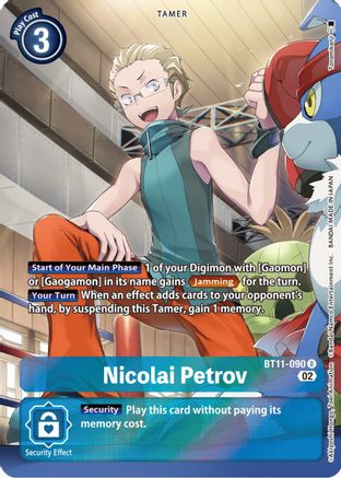 Nicolai Petrov (Alternate Art) (BT11-090) - Dimensional Phase Foil - Premium Digimon Single from Bandai - Just $0.29! Shop now at Game Crave Tournament Store