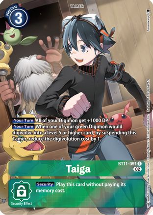 Taiga (Alternate Art) (BT11-091) - Dimensional Phase Foil - Premium Digimon Single from Bandai - Just $11.08! Shop now at Game Crave Tournament Store