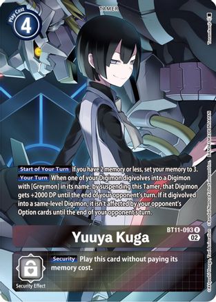 Yuuya Kuga (Alternate Art) (BT11-093) - Dimensional Phase Foil - Premium Digimon Single from Bandai - Just $7.89! Shop now at Game Crave Tournament Store