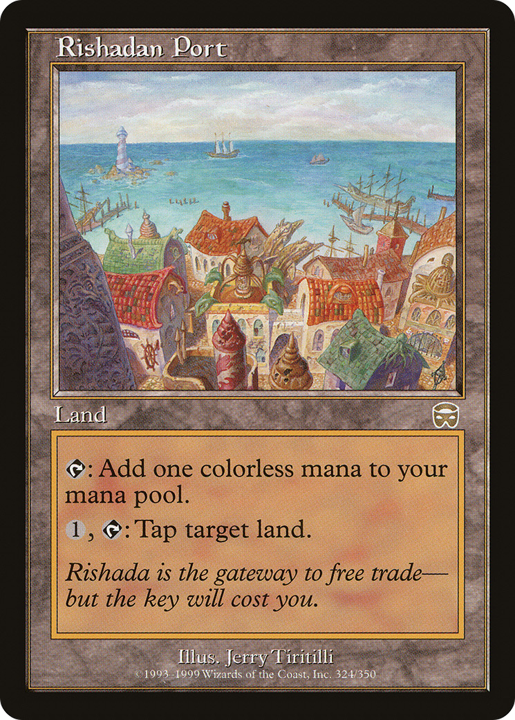 Rishadan Port (MMQ-324) - Mercadian Masques - Premium MTG Single from Wizards of the Coast - Just $10.24! Shop now at Game Crave Tournament Store