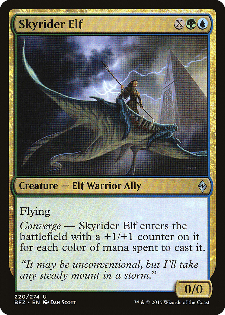 Skyrider Elf (BFZ-220) - Battle for Zendikar - Premium MTG Single from Wizards of the Coast - Just $0.25! Shop now at Game Crave Tournament Store