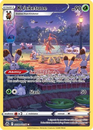 Kricketune GG02/70 - Crown Zenith Galarian Gallery Holofoil - Premium Pokemon Single from Nintendo - Just $1.08! Shop now at Game Crave Tournament Store