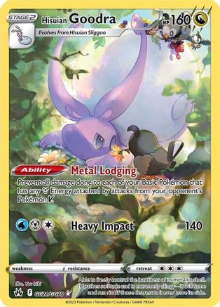 Hisuian Goodra GG21/70 - Crown Zenith Galarian Gallery Holofoil - Premium Pokemon Single from Nintendo - Just $0.66! Shop now at Game Crave Tournament Store