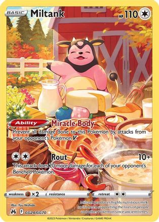 Miltank GG24/70 - Crown Zenith Galarian Gallery Holofoil - Premium Pokemon Single from Nintendo - Just $1.02! Shop now at Game Crave Tournament Store