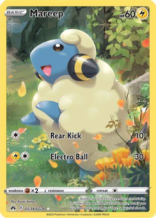 Mareep GG34/70 - Crown Zenith Galarian Gallery Holofoil - Premium Pokemon Single from Nintendo - Just $0.80! Shop now at Game Crave Tournament Store