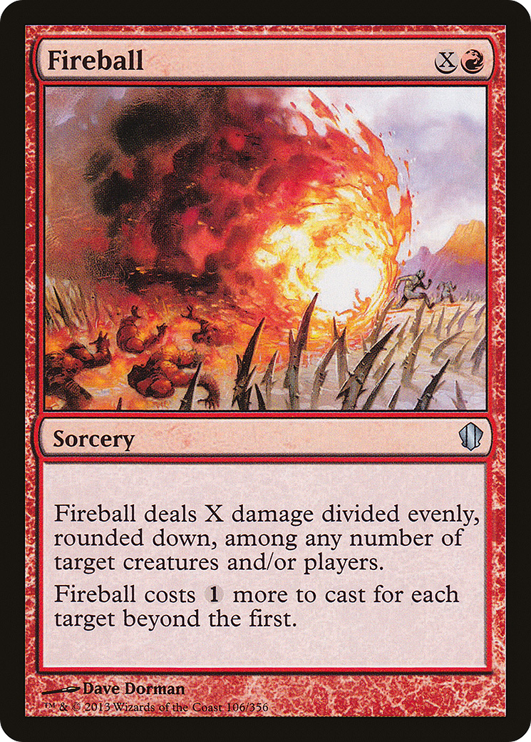 Fireball (C13-106) - Commander 2013 - Premium MTG Single from Wizards of the Coast - Just $0.25! Shop now at Game Crave Tournament Store