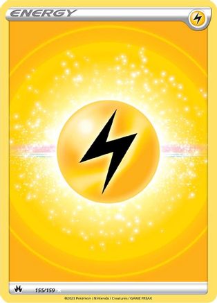 Lightning Energy 155/159 - Crown Zenith Holofoil - Premium Pokemon Single from Nintendo - Just $1.11! Shop now at Game Crave Tournament Store