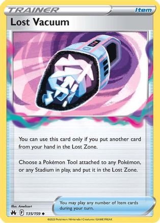 Lost Vacuum 135/159 - Crown Zenith - Premium Pokemon Single from Nintendo - Just $0.25! Shop now at Game Crave Tournament Store