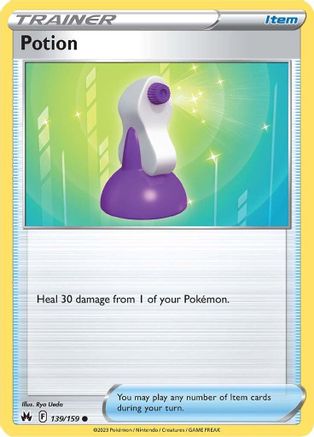 Potion 139/159 - Crown Zenith - Premium Pokemon Single from Nintendo - Just $0.25! Shop now at Game Crave Tournament Store