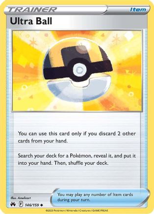 Ultra Ball 146/159 - Crown Zenith - Premium Pokemon Single from Nintendo - Just $0.25! Shop now at Game Crave Tournament Store