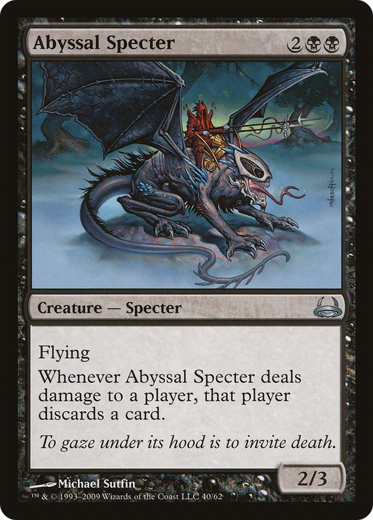 Abyssal Specter (DDC-040) - Duel Decks: Divine vs. Demonic - Premium MTG Single from Wizards of the Coast - Just $0.25! Shop now at Game Crave Tournament Store