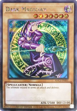 Dark Magician (Adidas Exclusive) (ADC1-EN001) - Miscellaneous Promotional Cards Limited - Premium Yugioh Single from Konami - Just $34.25! Shop now at Game Crave Tournament Store