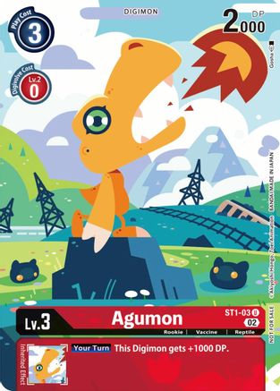 Agumon (Digimon Illustration Competition Pack) (ST1-03) - Dimensional Phase - Premium Digimon Single from Bandai - Just $0.26! Shop now at Game Crave Tournament Store