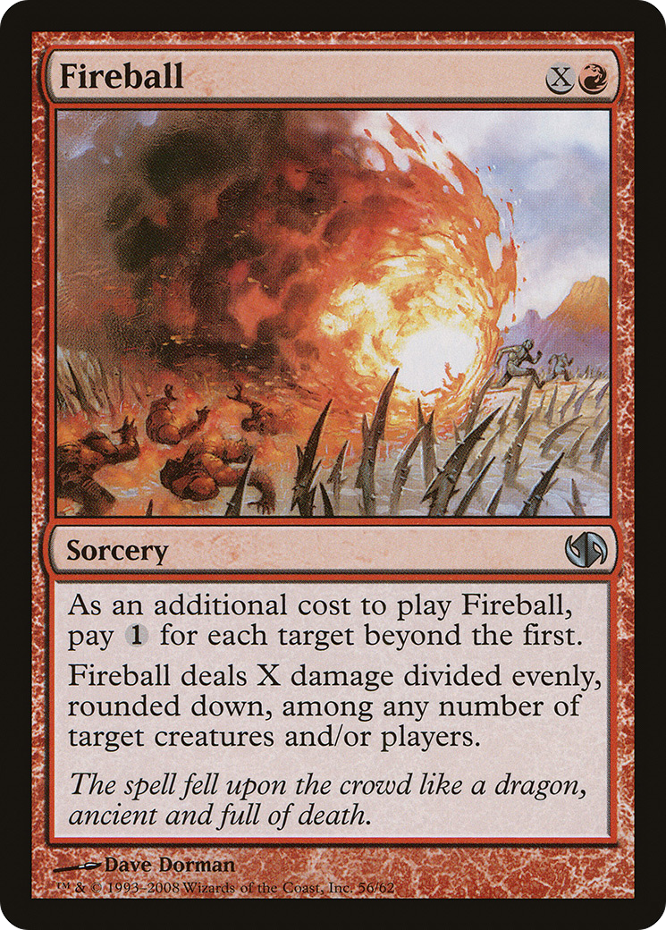 Fireball (DD2-056) - Duel Decks: Jace vs. Chandra - Premium MTG Single from Wizards of the Coast - Just $0.25! Shop now at Game Crave Tournament Store