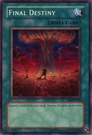 Final Destiny (SRL-EN035) - Spell Ruler (Worldwide English) Unlimited - Premium Yugioh Single from Konami - Just $0.17! Shop now at Game Crave Tournament Store