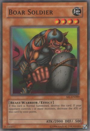 Boar Soldier (SRL-EN089) - Spell Ruler (Worldwide English) Unlimited - Premium Yugioh Single from Konami - Just $0.71! Shop now at Game Crave Tournament Store