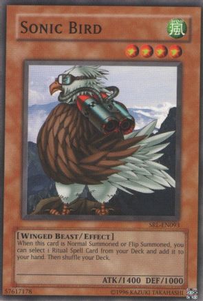Sonic Bird (SRL-EN093) - Spell Ruler (Worldwide English) Unlimited - Premium Yugioh Single from Konami - Just $0.25! Shop now at Game Crave Tournament Store