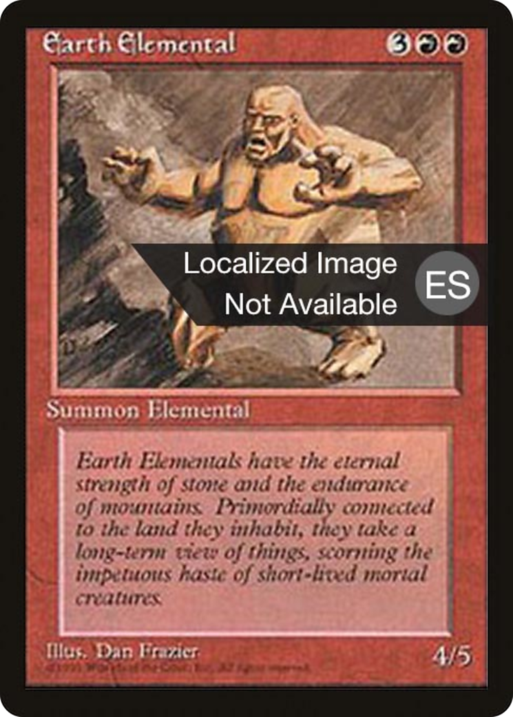 Earth Elemental (4BB-188) - Fourth Edition Foreign Black Border - Premium MTG Single from Wizards of the Coast - Just $0.42! Shop now at Game Crave Tournament Store