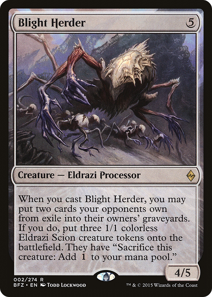 Blight Herder (BFZ-002) - Battle for Zendikar - Premium MTG Single from Wizards of the Coast - Just $0.27! Shop now at Game Crave Tournament Store