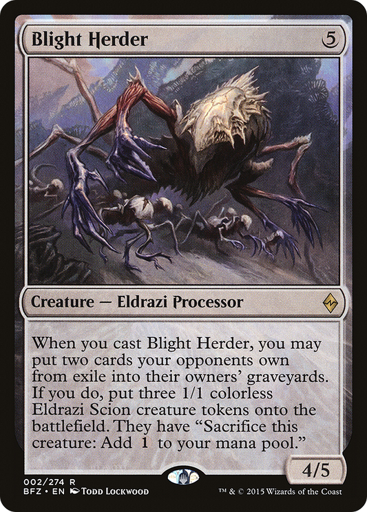 Blight Herder (BFZ-002) - Battle for Zendikar Foil - Premium MTG Single from Wizards of the Coast - Just $0.62! Shop now at Game Crave Tournament Store