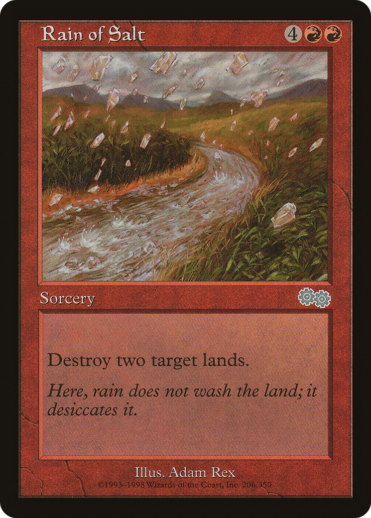 Rain of Salt (USG-206) - Urza's Saga - Premium MTG Single from Wizards of the Coast - Just $0.08! Shop now at Game Crave Tournament Store