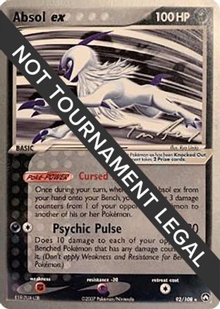 Absol ex - 2007 (Tom Roos) 92 - World Championship Decks - Premium Pokemon Single from Nintendo - Just $6.73! Shop now at Game Crave Tournament Store