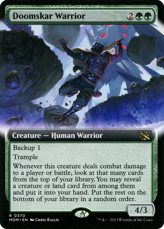 Doomskar Warrior (MOM-370) - March of the Machine: (Extended Art) Foil - Premium MTG Single from Wizards of the Coast - Just $0.25! Shop now at Game Crave Tournament Store