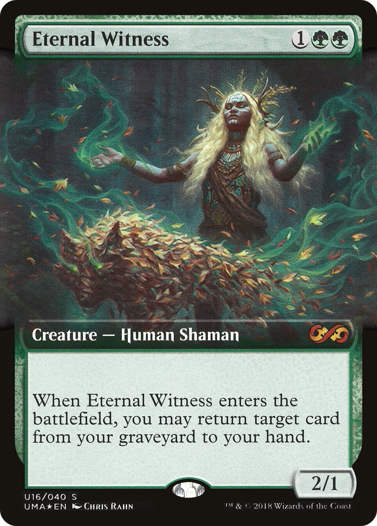 Eternal Witness (PUMA-U16) - Ultimate Box Topper: (Extended Art) Foil - Premium MTG Single from Wizards of the Coast - Just $5.04! Shop now at Game Crave Tournament Store