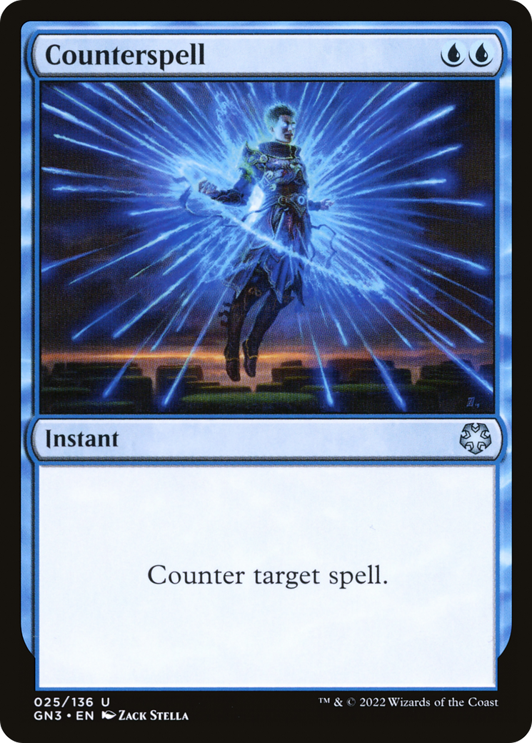 Counterspell (GN3-025) - Game Night: Free-for-All - Premium MTG Single from Wizards of the Coast - Just $0.61! Shop now at Game Crave Tournament Store