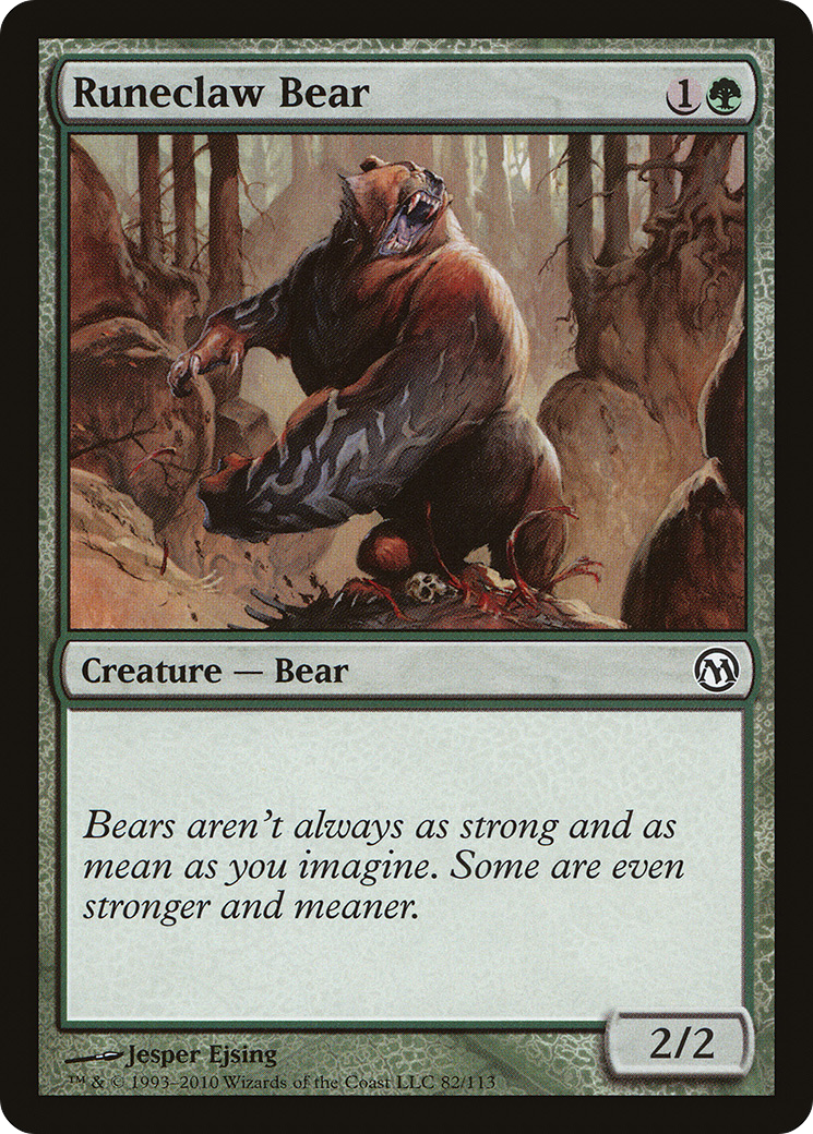Runeclaw Bear (DPA-082) - Duels of the Planeswalkers - Premium MTG Single from Wizards of the Coast - Just $0.09! Shop now at Game Crave Tournament Store