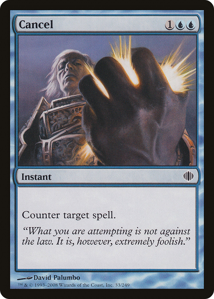 Cancel (ALA-033) - Shards of Alara - Premium MTG Single from Wizards of the Coast - Just $0.08! Shop now at Game Crave Tournament Store