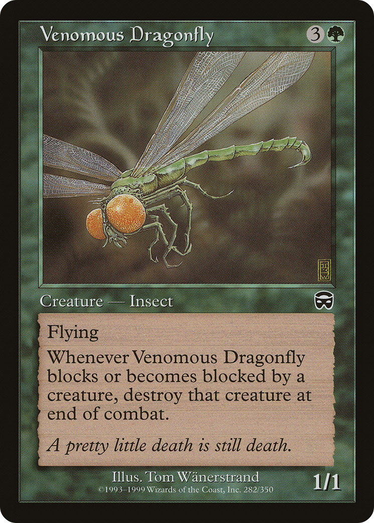 Venomous Dragonfly (MMQ-282) - Mercadian Masques - Premium MTG Single from Wizards of the Coast - Just $0.08! Shop now at Game Crave Tournament Store